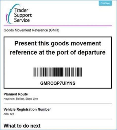 Create a goods movement reference .